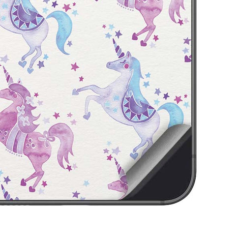 Cat Coq Purple Unicorns Galaxy A14 5G Skin